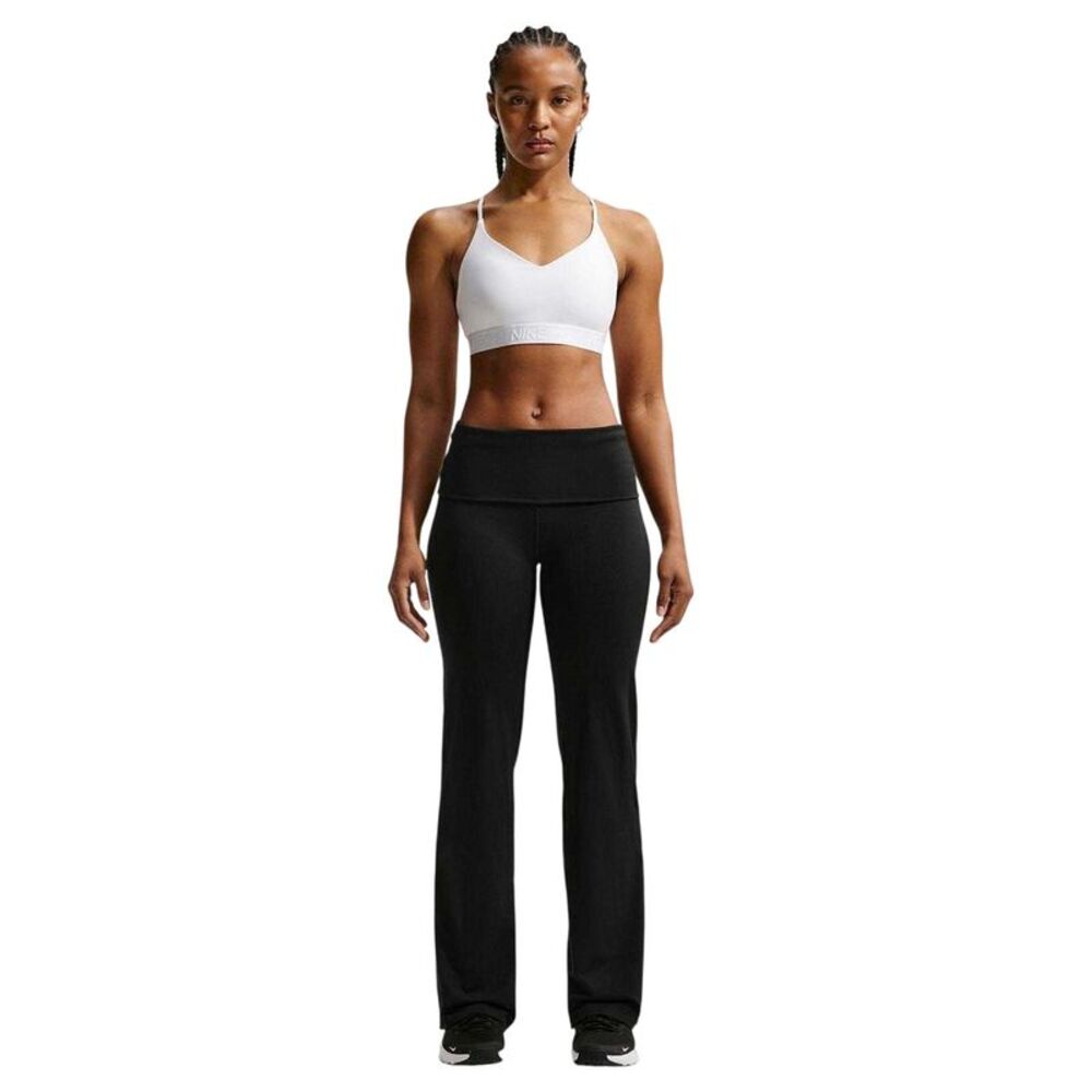 Nike Womens/Ladies Dri-FIT Fold Over Bootcut Pants / Black